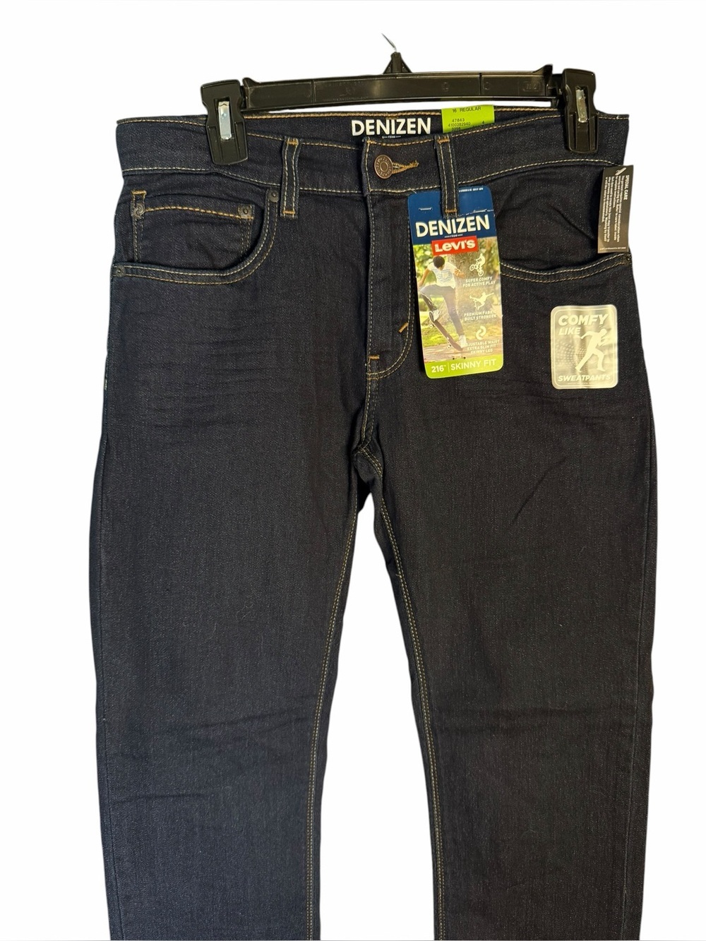 Denizen from Levi's 216 Skinny Fit Dark Indigo Slim Straight Jeans